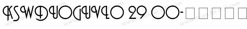 KSWDUOGUVL0 29 00字体转换